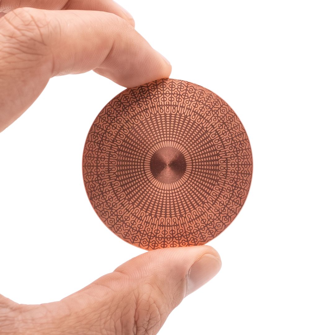 Pure Copper Imprint Disc