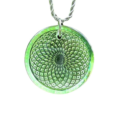 Scalar Glass Mineral Pendant